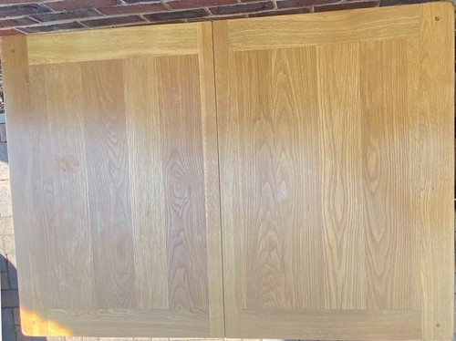Oak dining table and - oak, chairs