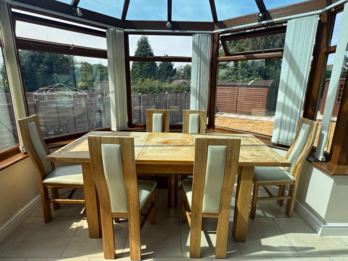 Extending solid oak light wood - solid,
