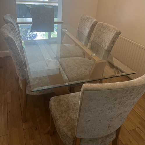 Oak furniture land glass